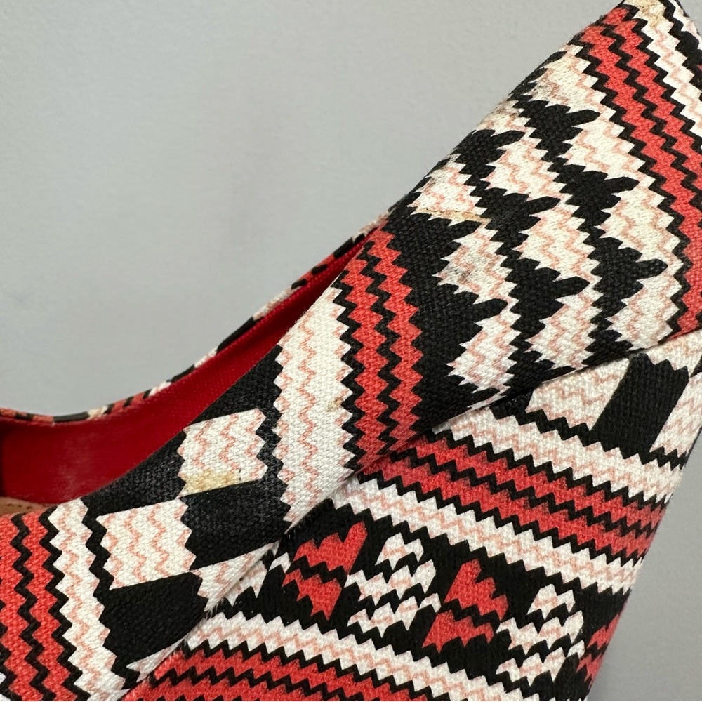 Gianni Bini Aztec Pattern Wedge Platform Shoes Size 6 - Picture 12 of 16